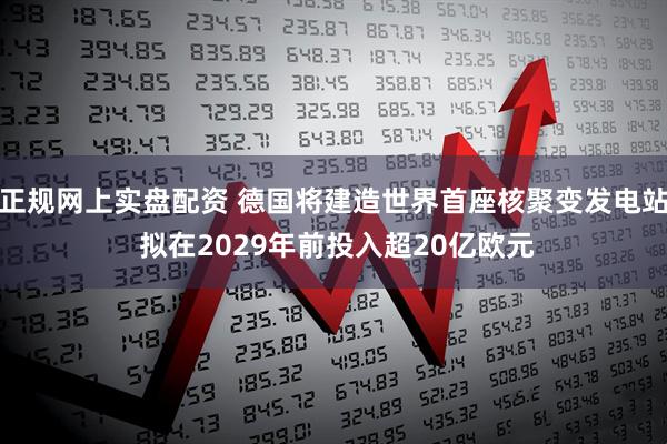 正规网上实盘配资 德国将建造世界首座核聚变发电站 拟在2029年前投入超20亿欧元